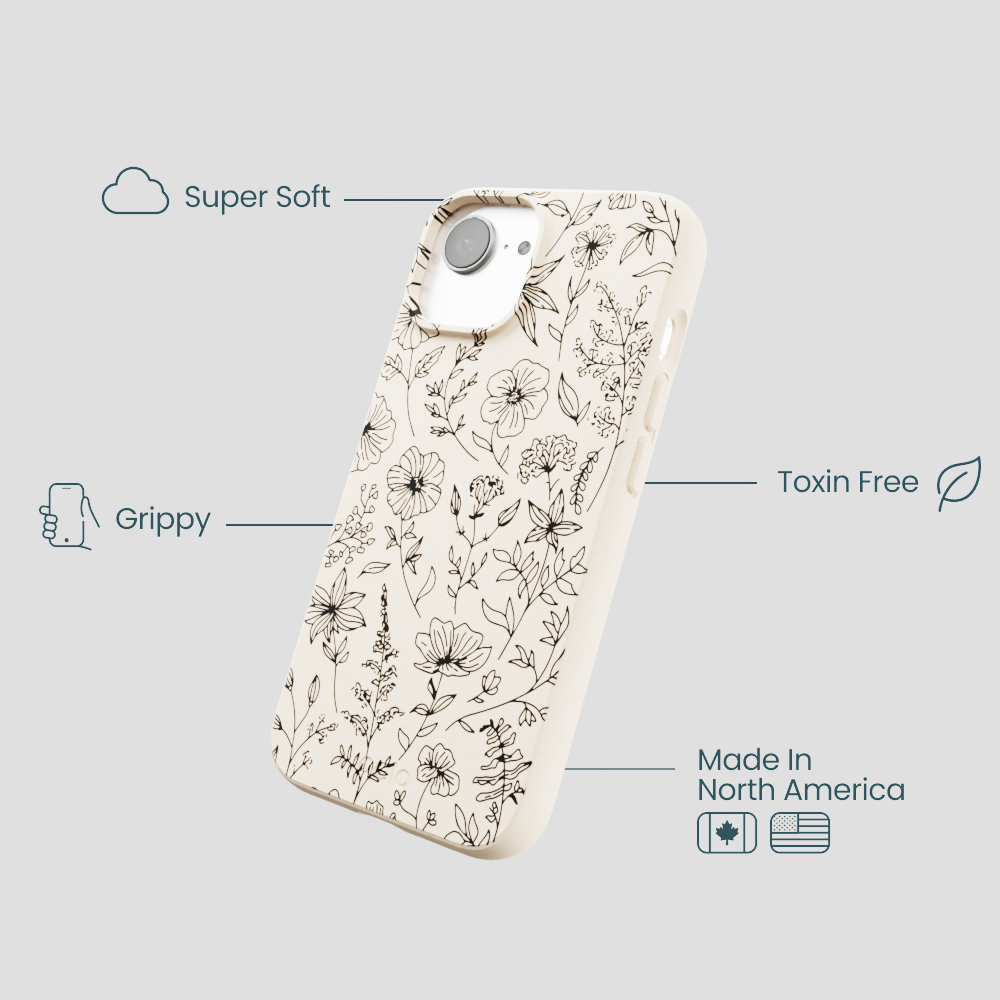 Seashell Wild Flower iPhone 16e/17e Case