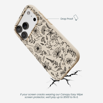 Seashell Wild Flower iPhone 17 Pro Case