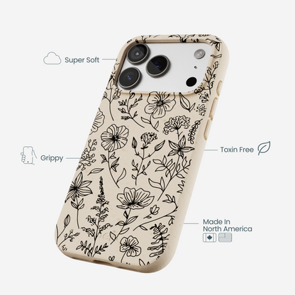 Seashell Wild Flower iPhone 17 Pro Case