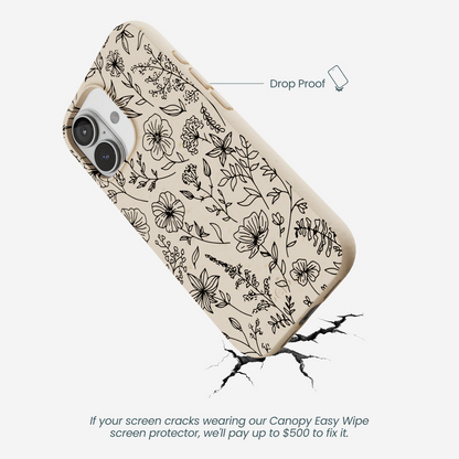 Seashell Wild Flower iPhone 17 Case