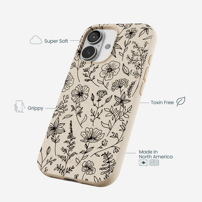 Seashell Wild Flower iPhone 17 Case