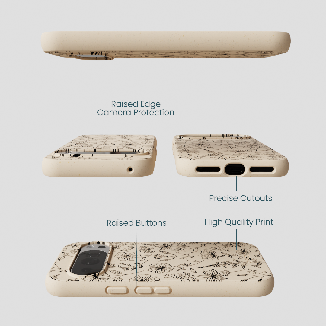 Seashell Wild Flower Google Pixel 10/10 Pro Case
