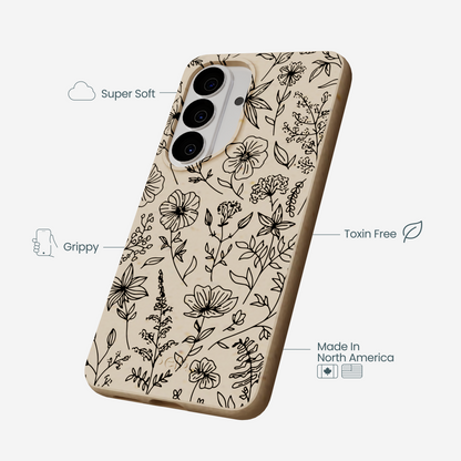 Seashell Wild Flower Samsung Galaxy S26 Case