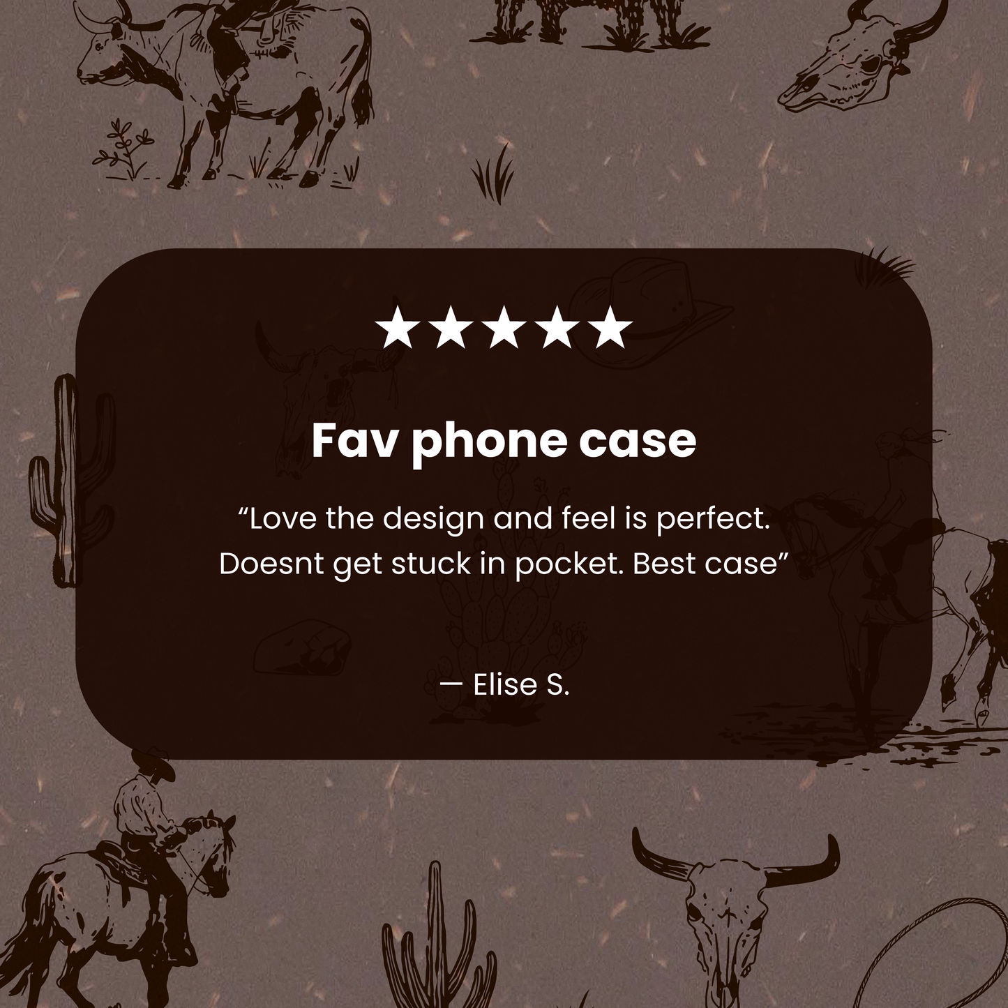 Chocolate Brown Wild Frontier iPhone Air Case