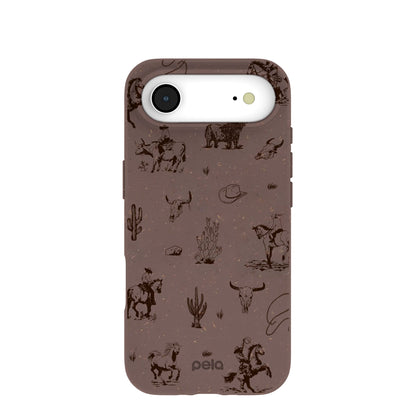 Chocolate Brown Wild Frontier iPhone Air Case