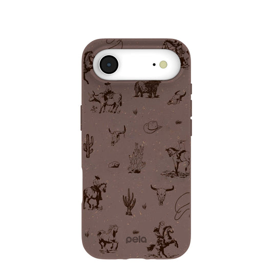 Chocolate Brown Wild Frontier iPhone Air Case