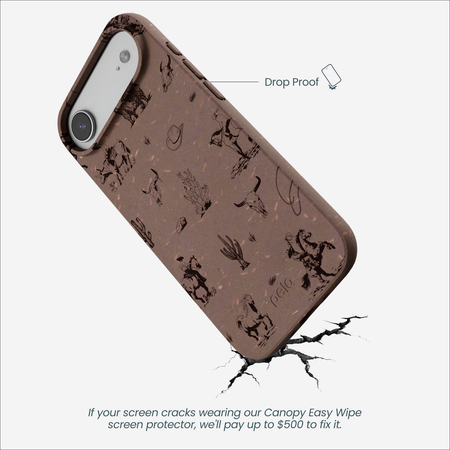 Chocolate Brown Wild Frontier iPhone Air Case