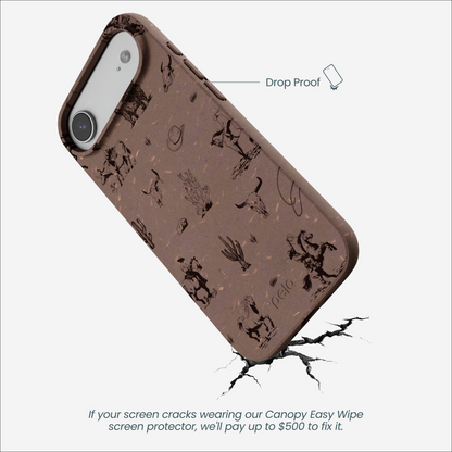 Chocolate Brown Wild Frontier iPhone Air Case