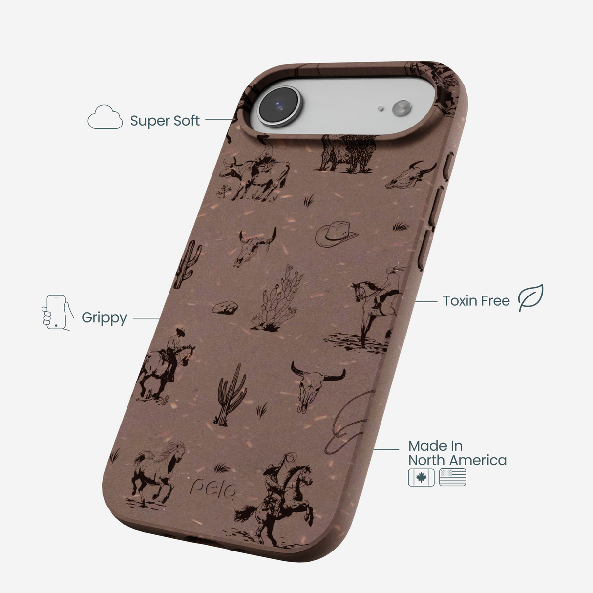 Chocolate Brown Wild Frontier iPhone Air Case