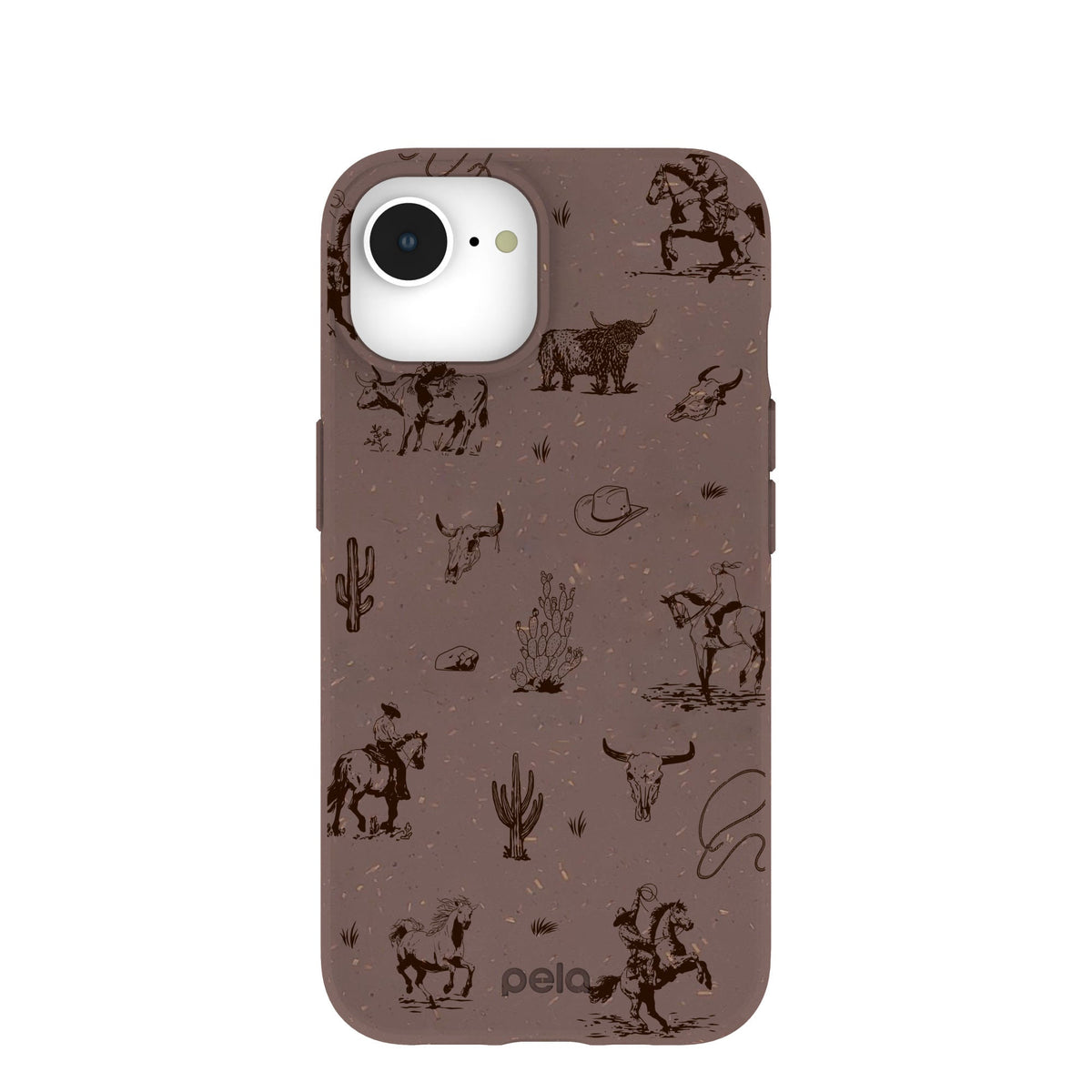 Chocolate Brown Wild Frontier iPhone 16e/17e Case