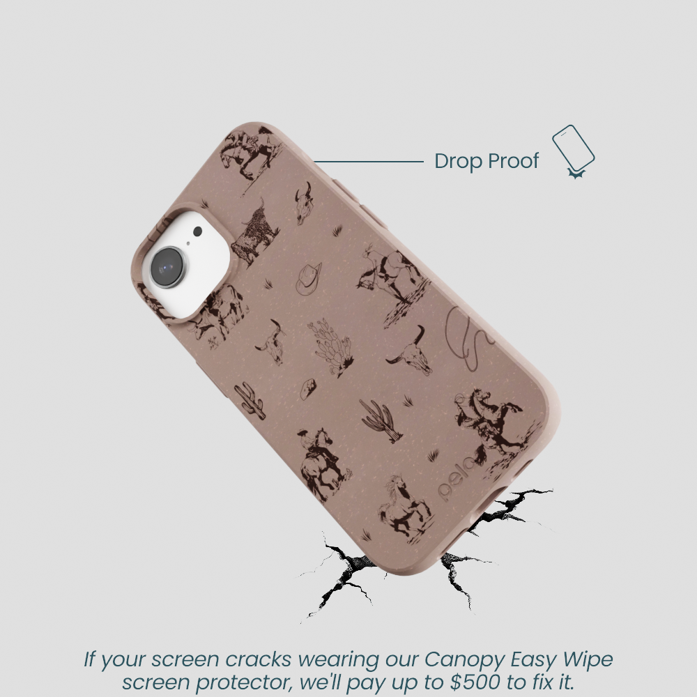 Chocolate Brown Wild Frontier iPhone 16e/17e Case