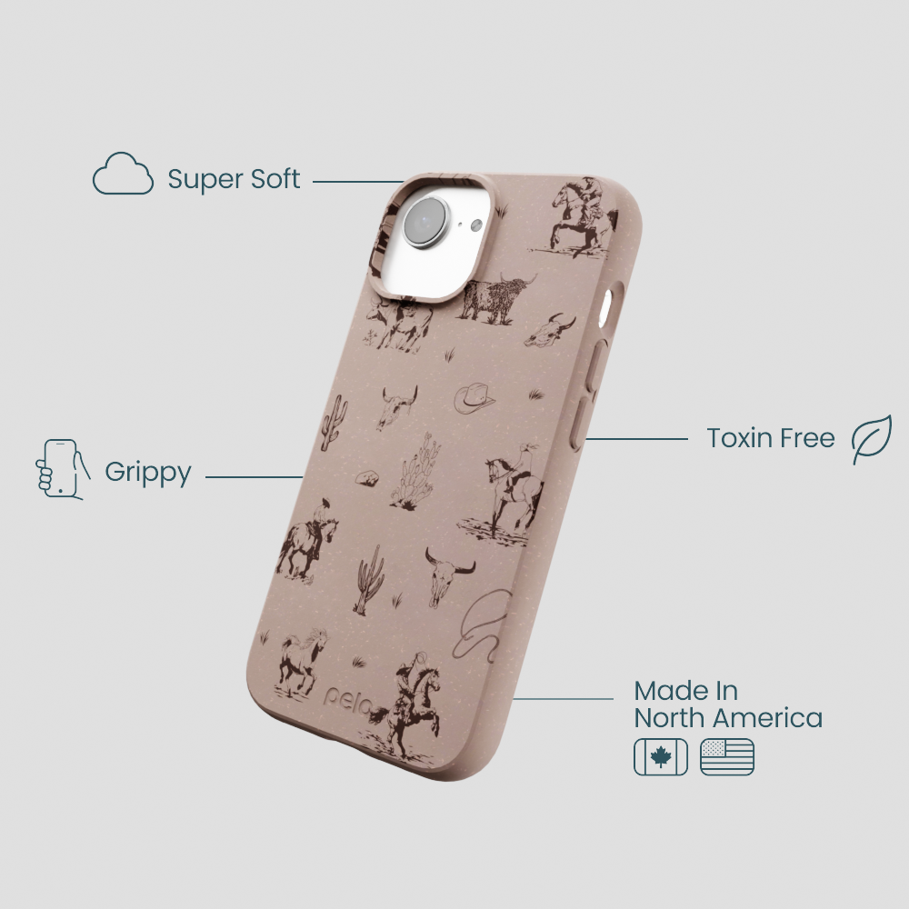 Chocolate Brown Wild Frontier iPhone 16e/17e Case