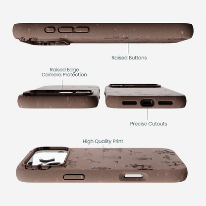 Chocolate Brown Wild Frontier iPhone 17 Pro Max Case