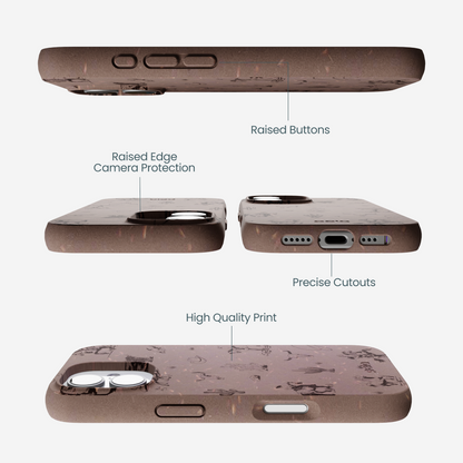 Chocolate Brown Wild Frontier iPhone 17 Case