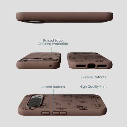 Chocolate Brown Wild Frontier Google Pixel 10/10 Pro Case