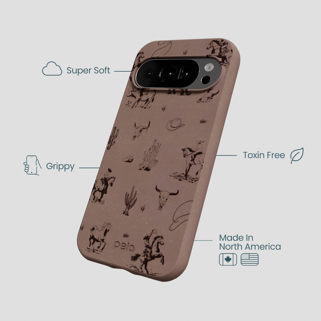 Chocolate Brown Wild Frontier Google Pixel 10/10 Pro Case