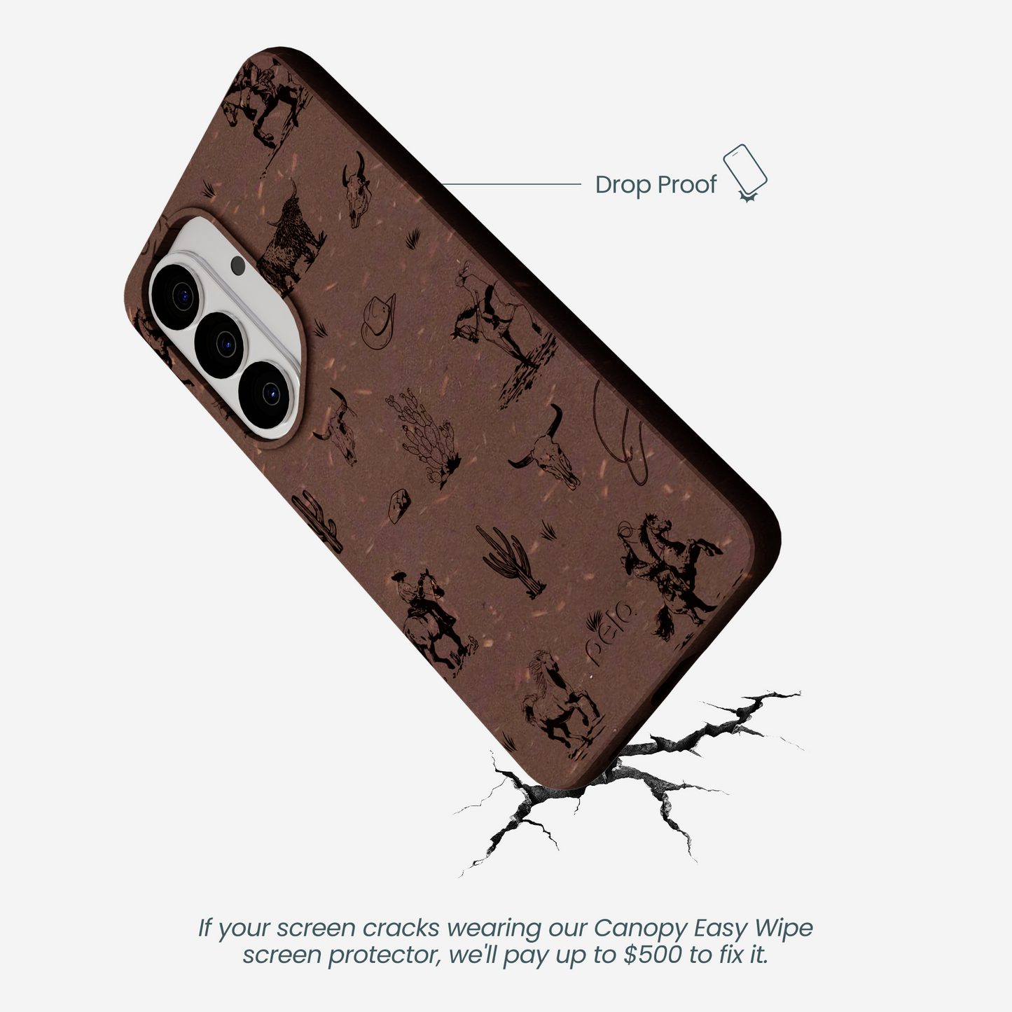 Chocolate Brown Wild Frontier Samsung Galaxy S26 Case
