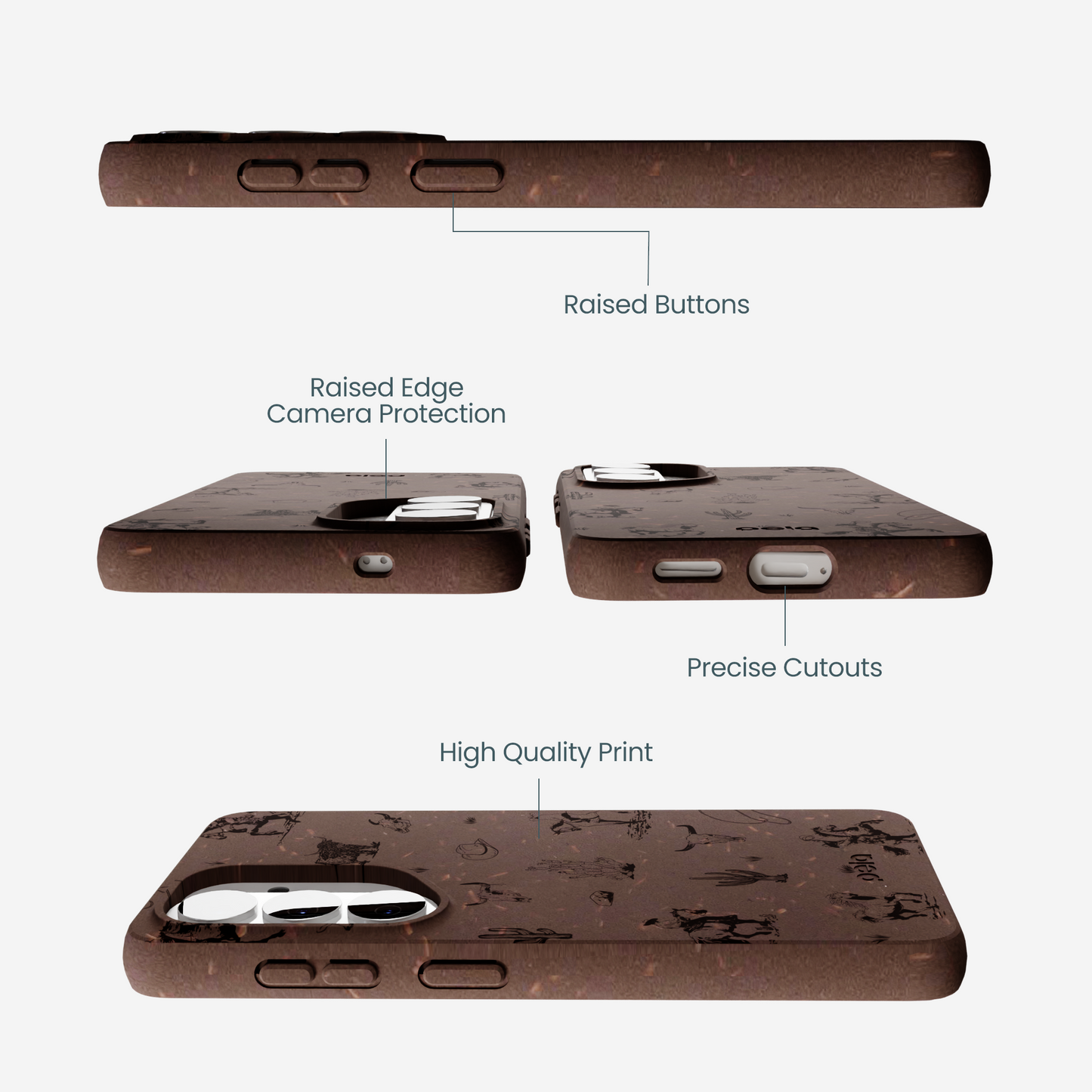Chocolate Brown Wild Frontier Samsung Galaxy S26 Case