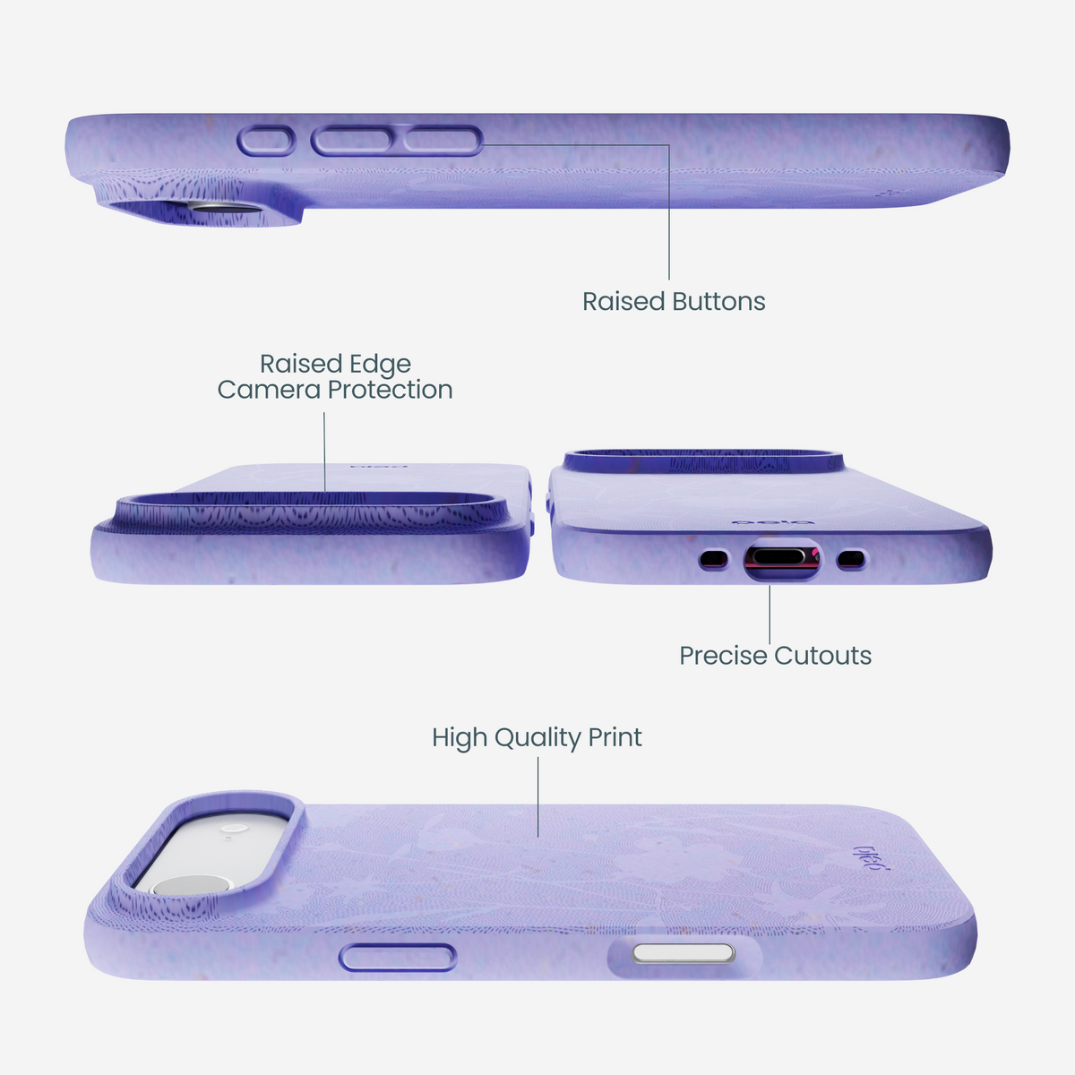 Lavender Wildflower Stitching iPhone Air Case