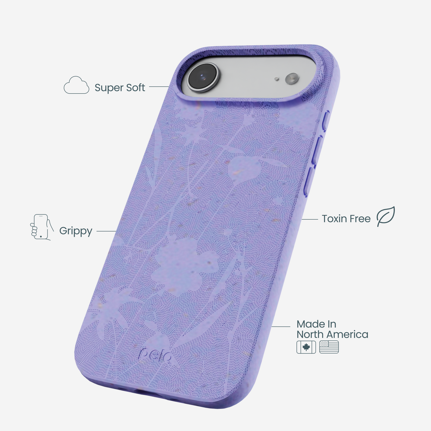 Lavender Wildflower Stitching iPhone Air Case