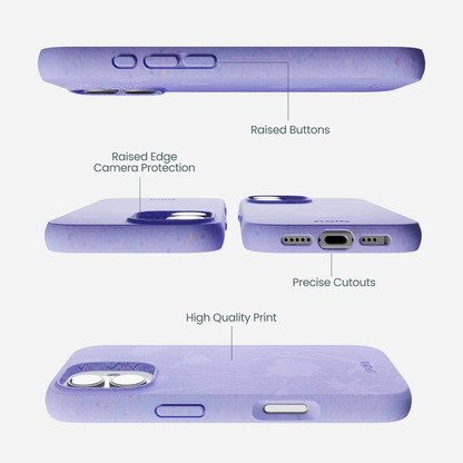Lavender Wildflower Stitching iPhone 17 Case