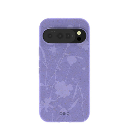 Lavender Wildflower Stitching Google Pixel 10/10 Pro Case