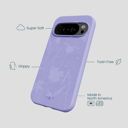 Lavender Wildflower Stitching Google Pixel 10/10 Pro Case