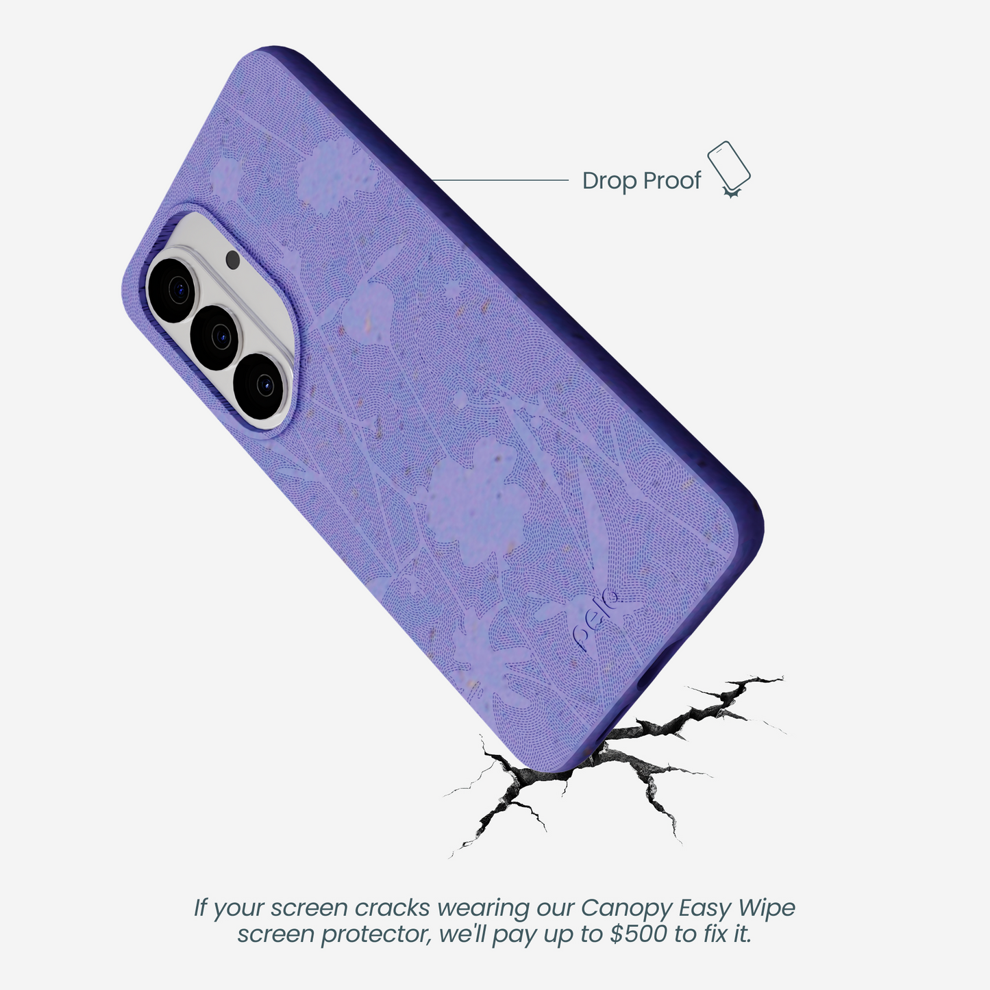 Lavender Wildflower Stitching Samsung Galaxy S26 Case