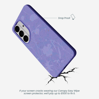 Lavender Wildflower Stitching Samsung Galaxy S26 Case