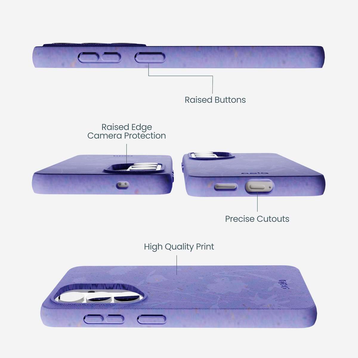 Lavender Wildflower Stitching Samsung Galaxy S26 Case