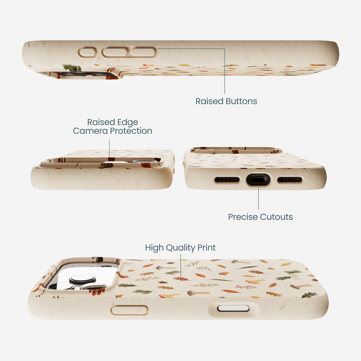 Seashell Woodland Harvest iPhone 17 Pro Max Case