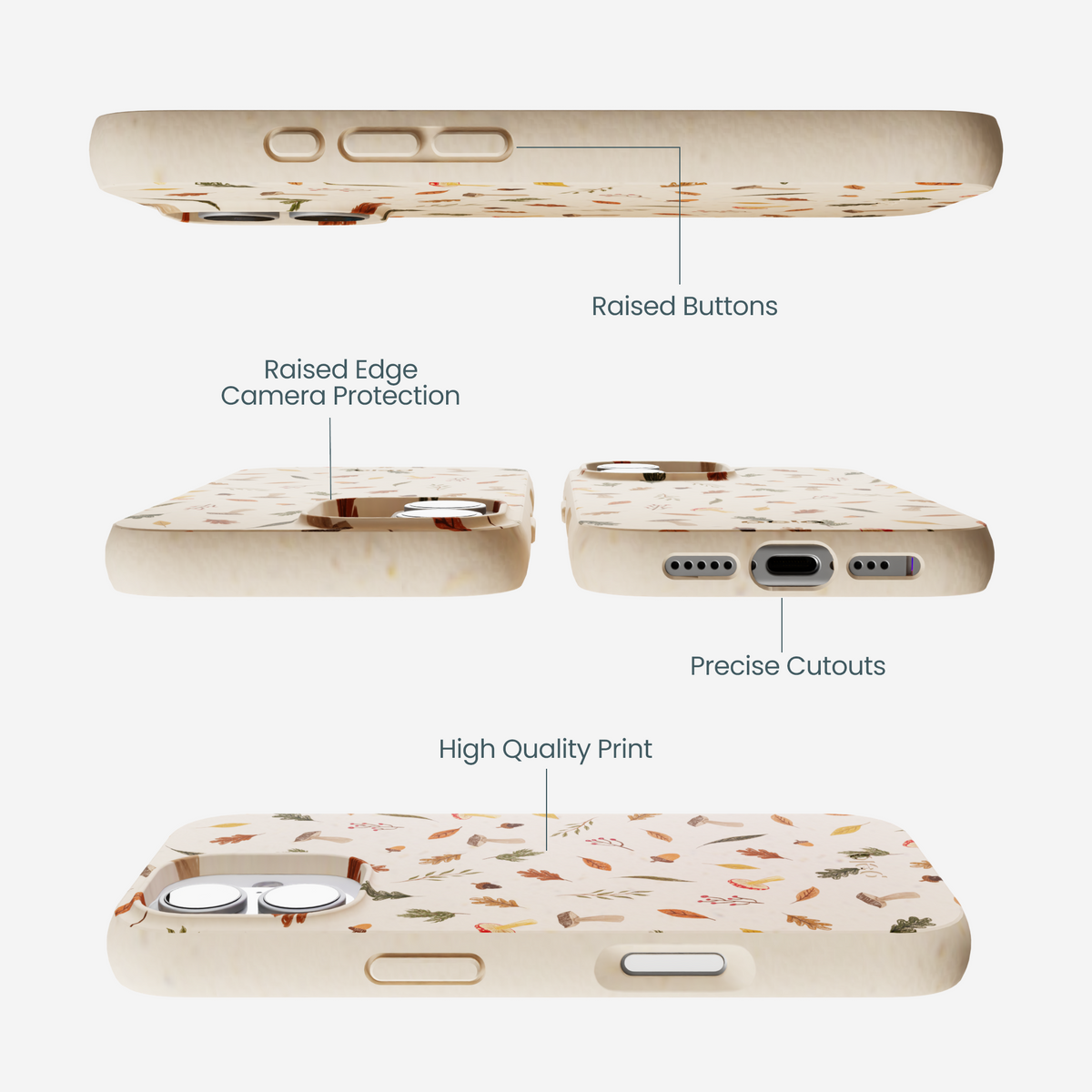 Seashell Woodland Harvest iPhone 17 Case