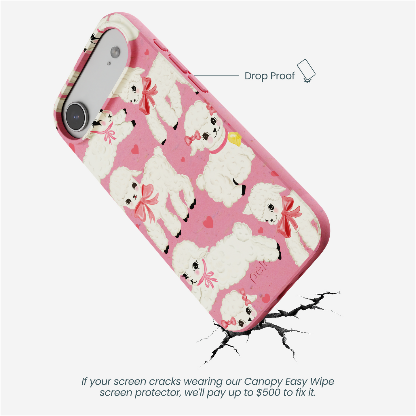Bubblegum Pink Wool You Be Mine iPhone Air Case