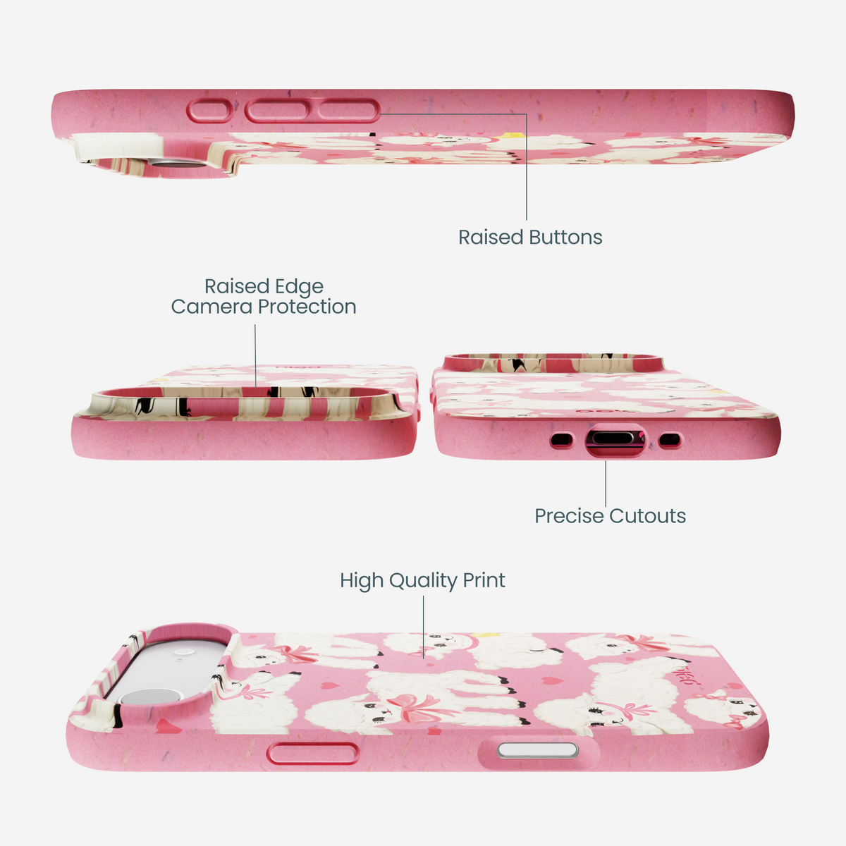 Bubblegum Pink Wool You Be Mine iPhone Air Case