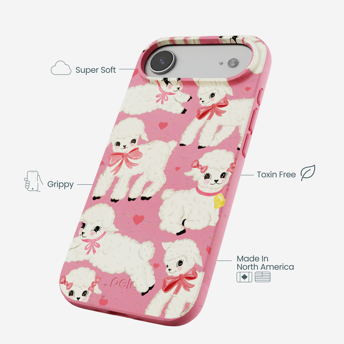Bubblegum Pink Wool You Be Mine iPhone Air Case