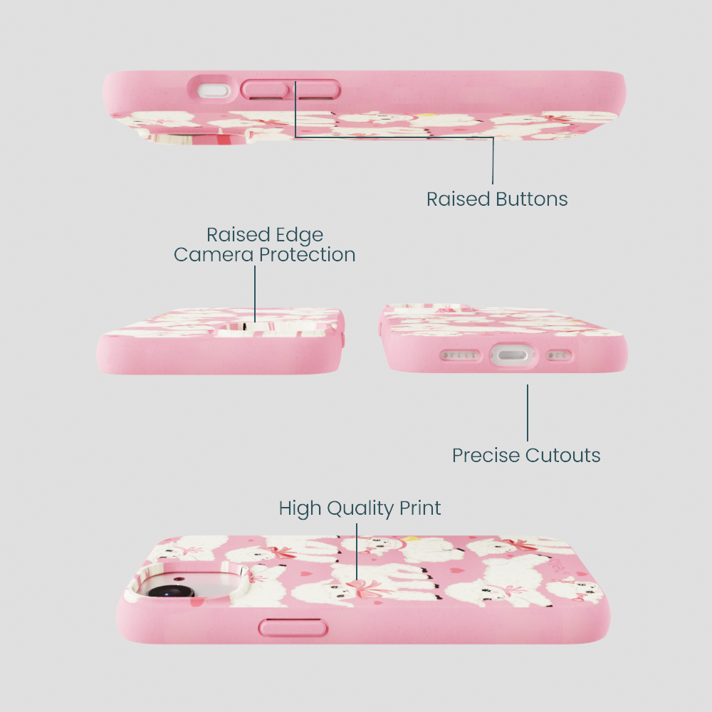Bubblegum Pink Wool You Be Mine iPhone 16e/17e Case
