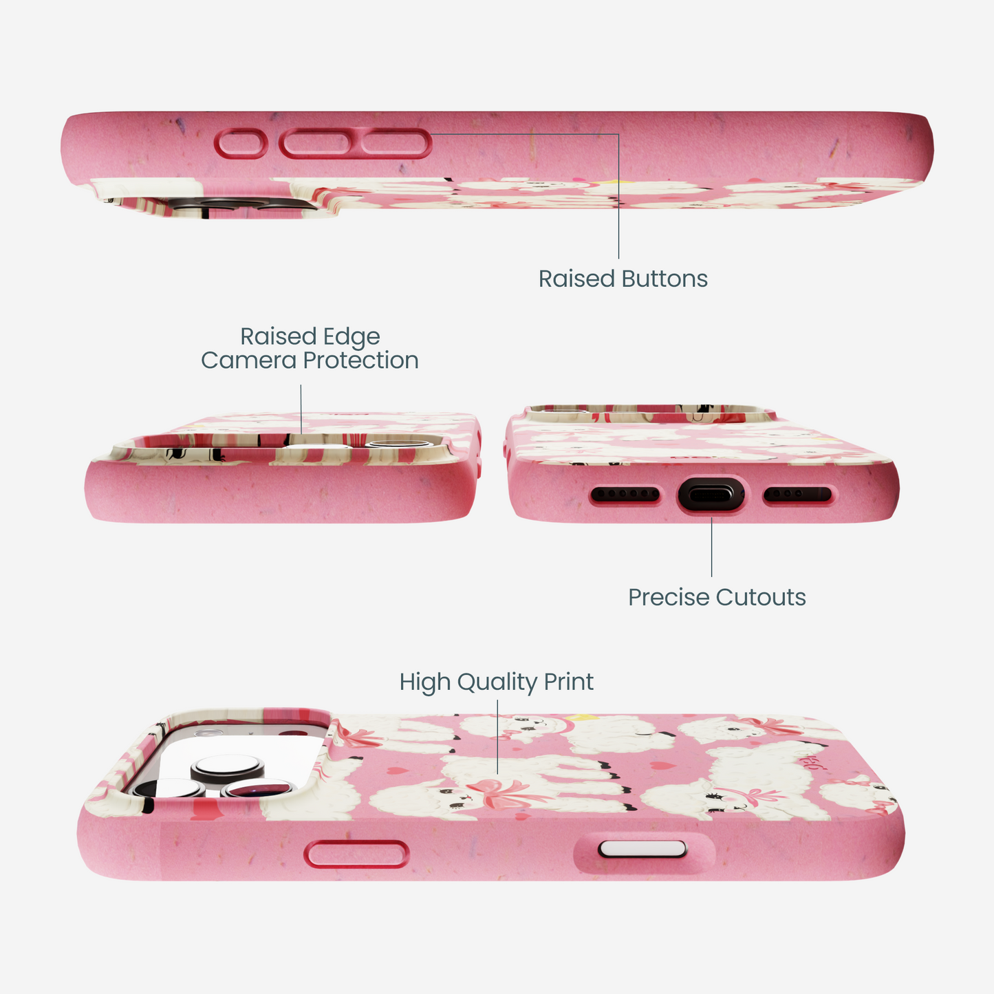 Bubblegum Pink Wool You Be Mine iPhone 17 Pro Max Case