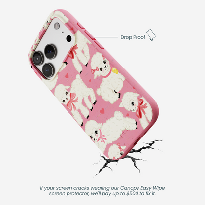 Bubblegum Pink Wool You Be Mine iPhone 17 Pro Case