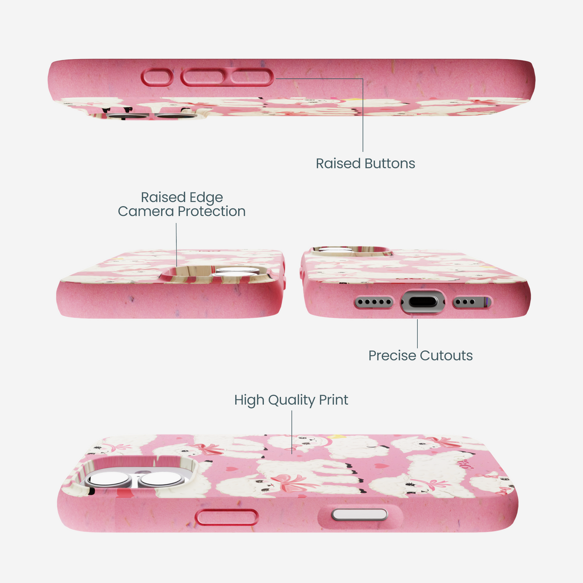 Bubblegum Pink Wool You Be Mine iPhone 17 Case
