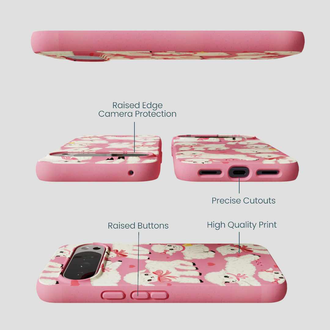 Bubblegum Pink Wool You Be Mine Google Pixel 10 Pro XL Case