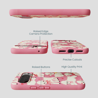 Bubblegum Pink Wool You Be Mine Google Pixel 10 Pro XL Case