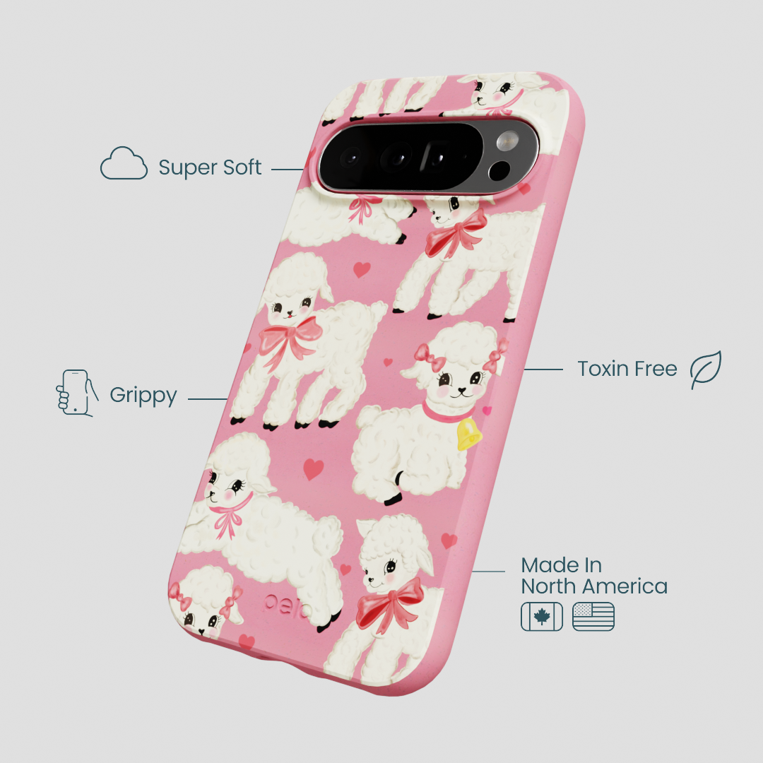 Bubblegum Pink Wool You Be Mine Google Pixel 10 Pro XL Case