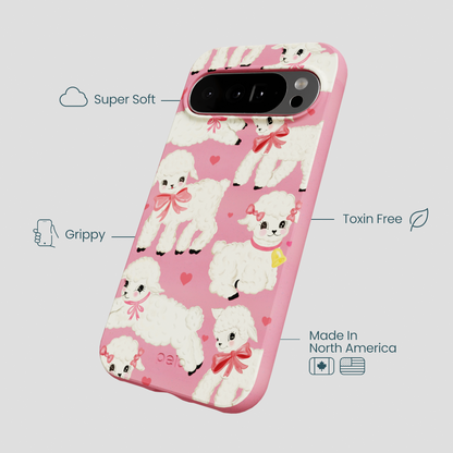 Bubblegum Pink Wool You Be Mine Google Pixel 10 Pro XL Case