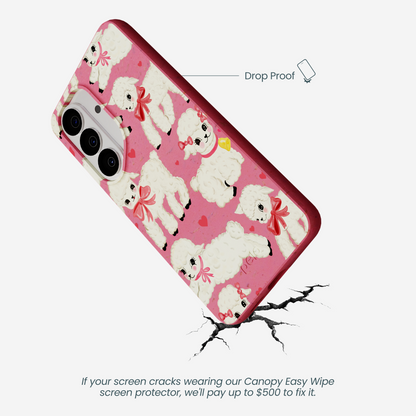 Bubblegum Pink Wool You Be Mine Samsung Galaxy S26 Case