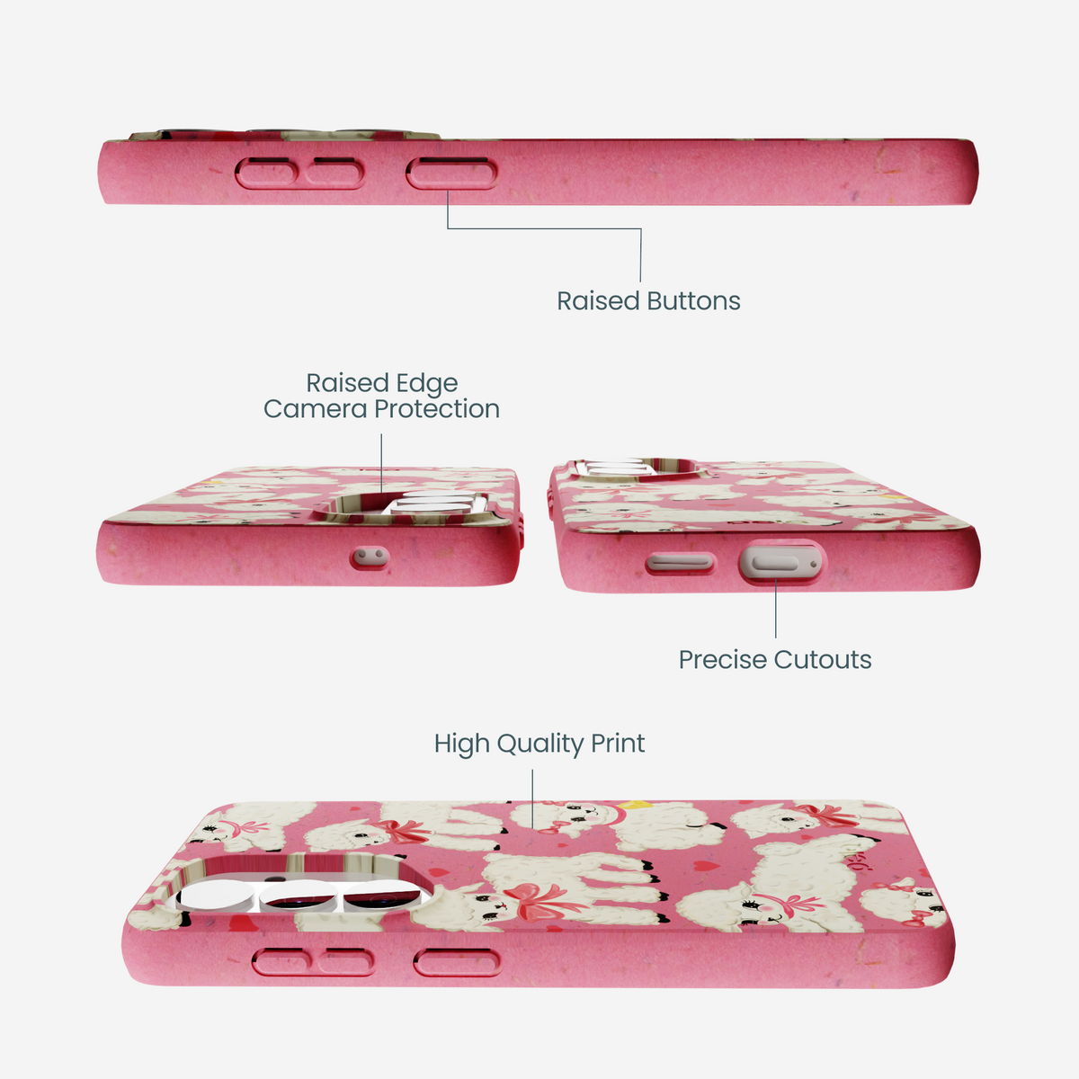 Bubblegum Pink Wool You Be Mine Samsung Galaxy S26 Case