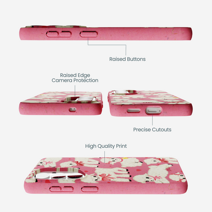 Bubblegum Pink Wool You Be Mine Samsung Galaxy S26 Case