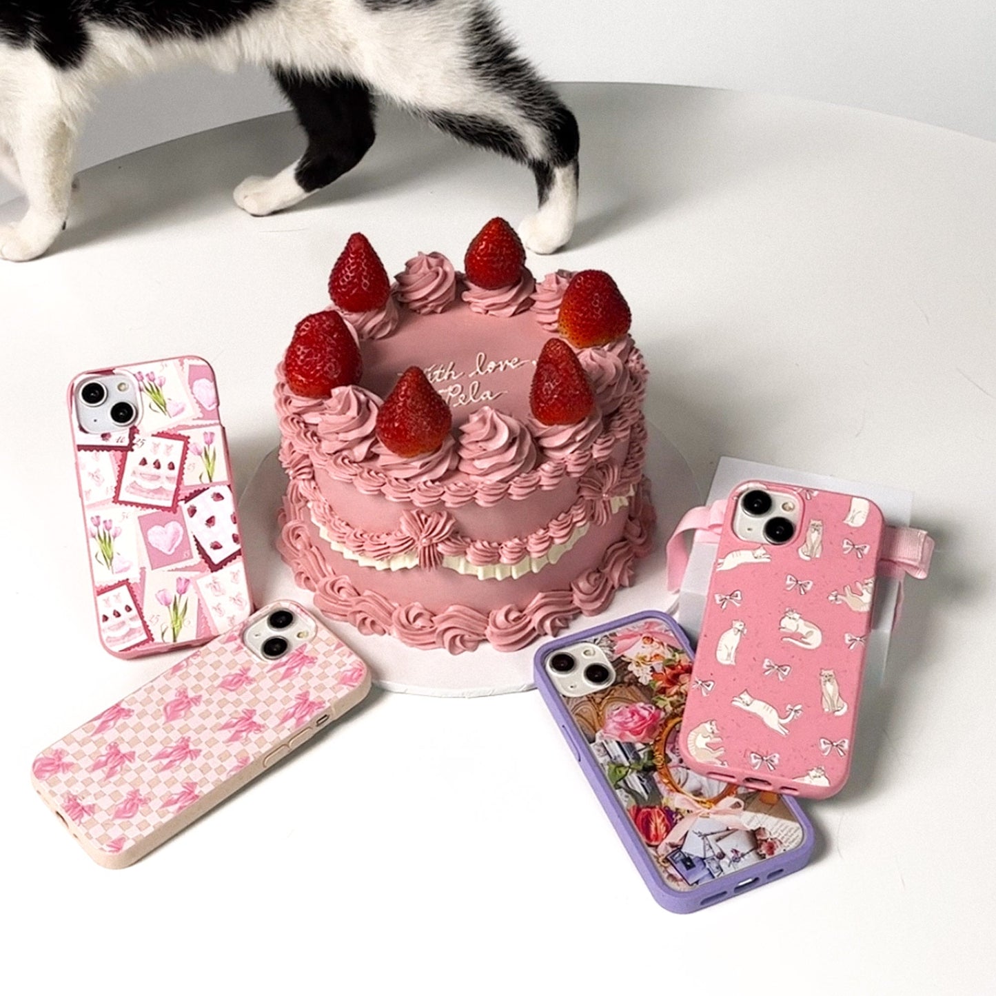 Bubblegum Pink Purrfection Samsung Galaxy S26 Case