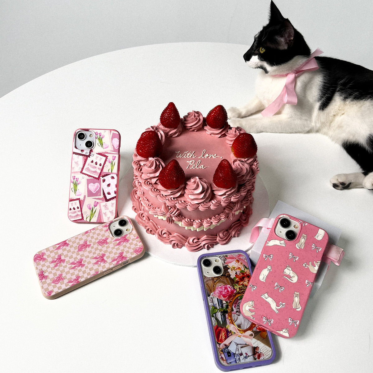 Bubblegum Pink Purrfection Samsung Galaxy S26 Ultra Case