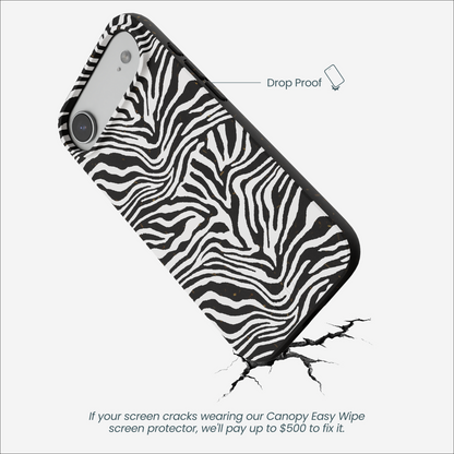 Black Zebra Lines iPhone Air Case