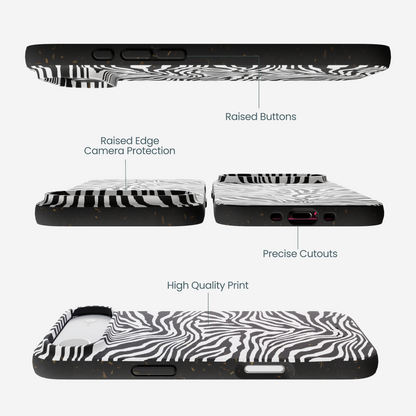 Black Zebra Lines iPhone Air Case